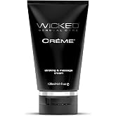 Wicked Sensual Care Wicked Cr&egrave;me Masturbation Cream for Men 4 Ounce, Black