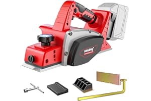 MtiolHig Cordless Electric Hand Planer: 3-1/4-Inch Handheld Planer Compatible with Milwaukee Battery- 15000 RPM Power Wood Pl