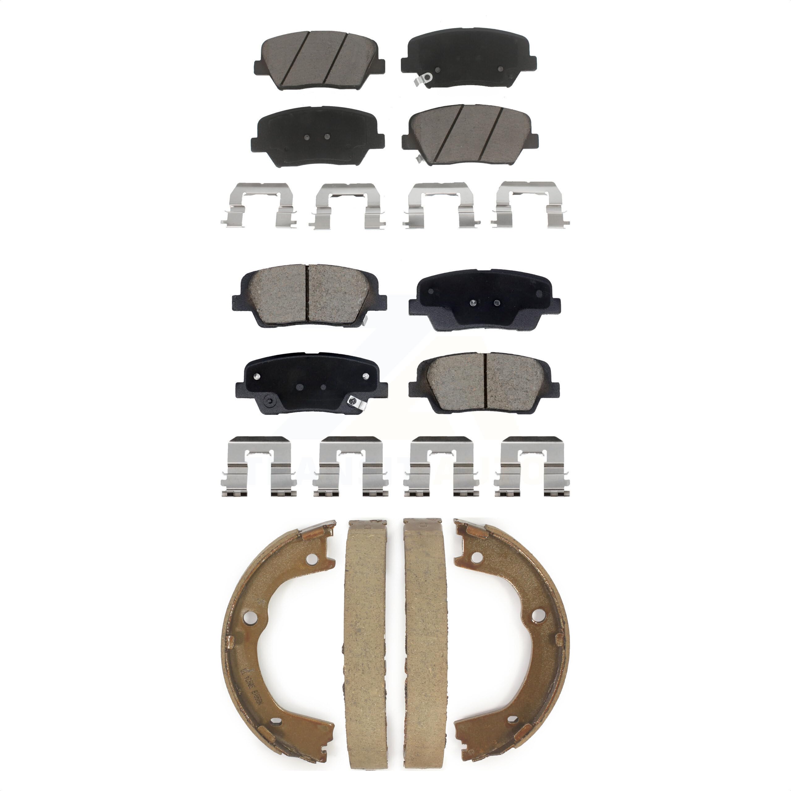 Transit Auto Front Rear Ceramic Brake Pads And