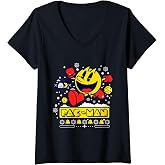 Women's 【PAC-MAN】PAC-MAN Holiday 002 V-Neck T-Shirt