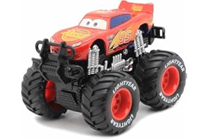 RULBAMN Movie Car 3 Toys, Tow Mater Toy, Lightning McQueen Toys, Jackson Storm, 1:55 Die-cast Toy Car Big Wheel Buggy (Lightning McQueen)