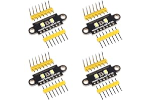 Alinan 4pcs TCS34725 Color Recognition Sensor RGB Development Board IIC Communication Color Recognition Color Sensing Module Double Hole Version