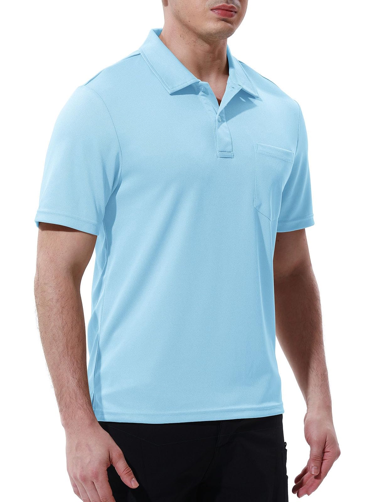 Rdruko Men's Active Polo Shirts Short Sleeve Quick