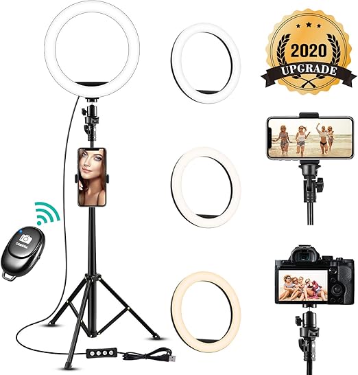 8'' Selfie Ring Light With Adjustable Tripod Stand