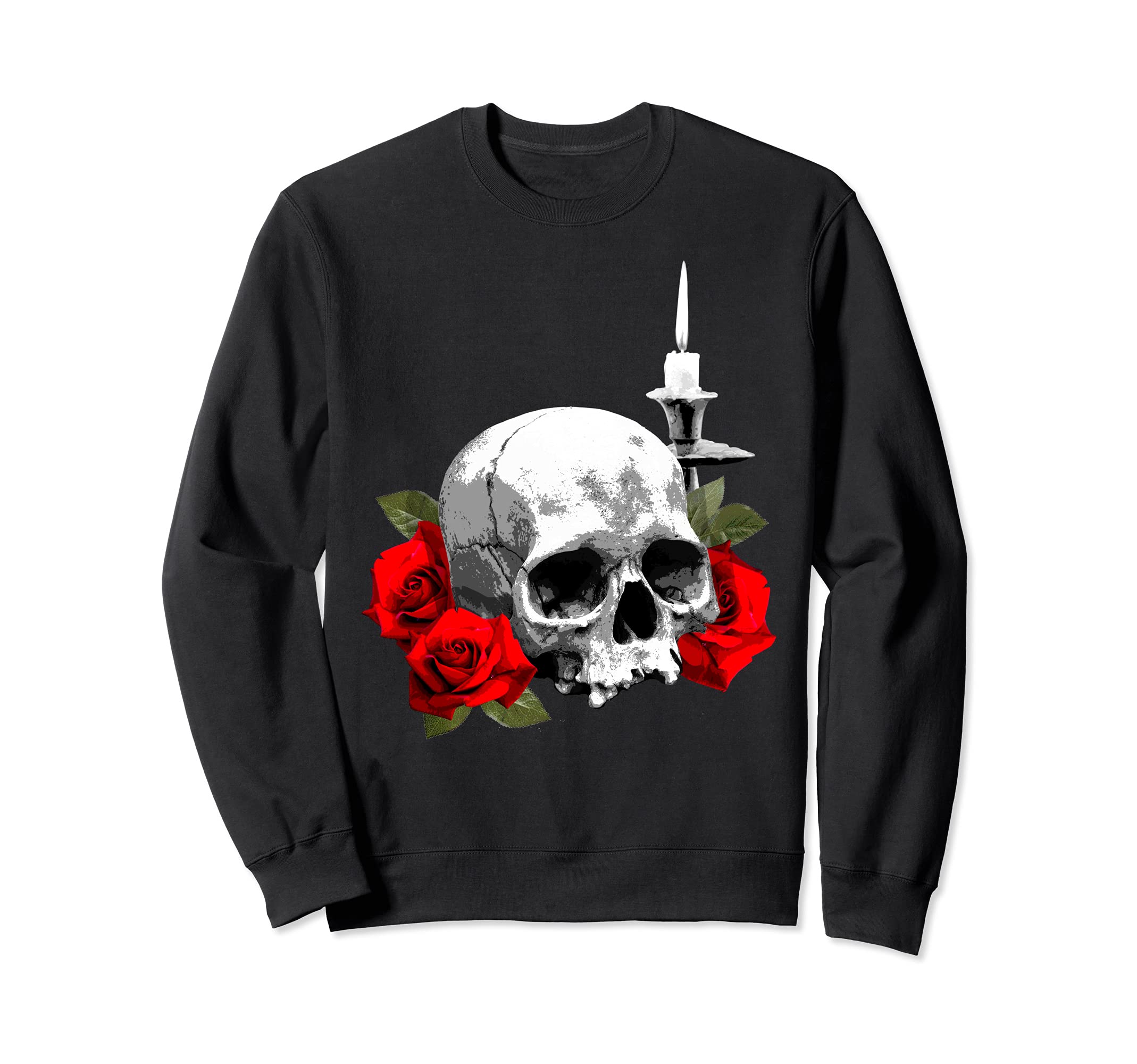 Skull, Roses and Candle Sweatshirt