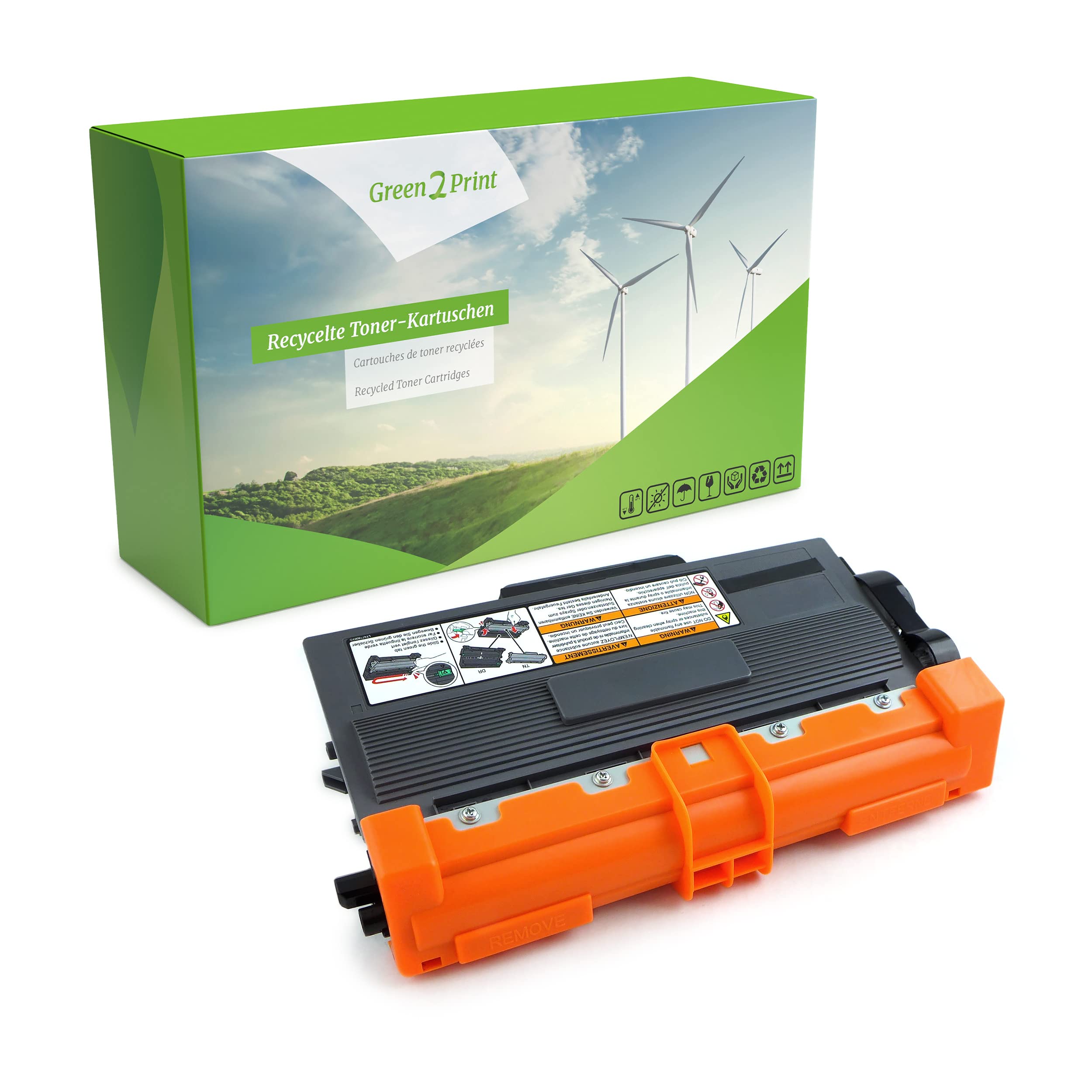 Green2Print High Yield Toner black 16000 pages replaces Brother TN-3380 High Yield Toner cartridge for Brother DCP8110DN, DCP8250DN, HL5440D, HL5450DN, HL5450DNT, HL5470DW, HL6180DW, HL6180DWT, M