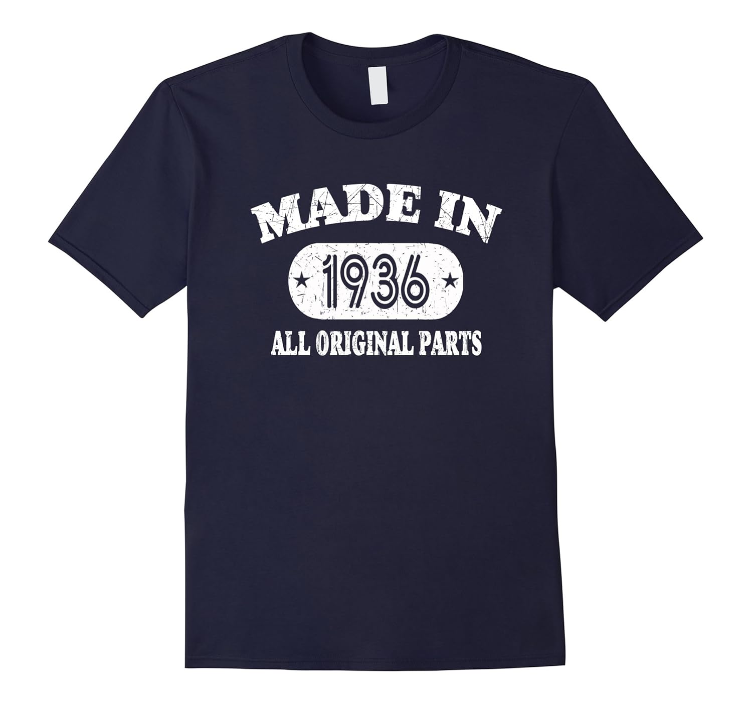 81st Birthday Gifts Made In 1936 All Original Parts T-Shirt-Rose