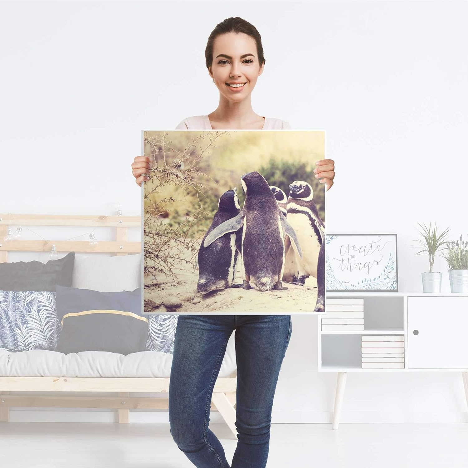 creatisto KlebeFolie Möbel passend für IKEA Lack Tisch 55x55 cm I