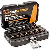 GEARWRENCH 15 Piece Bolt Biter Impact Extraction Socket Set | 84783