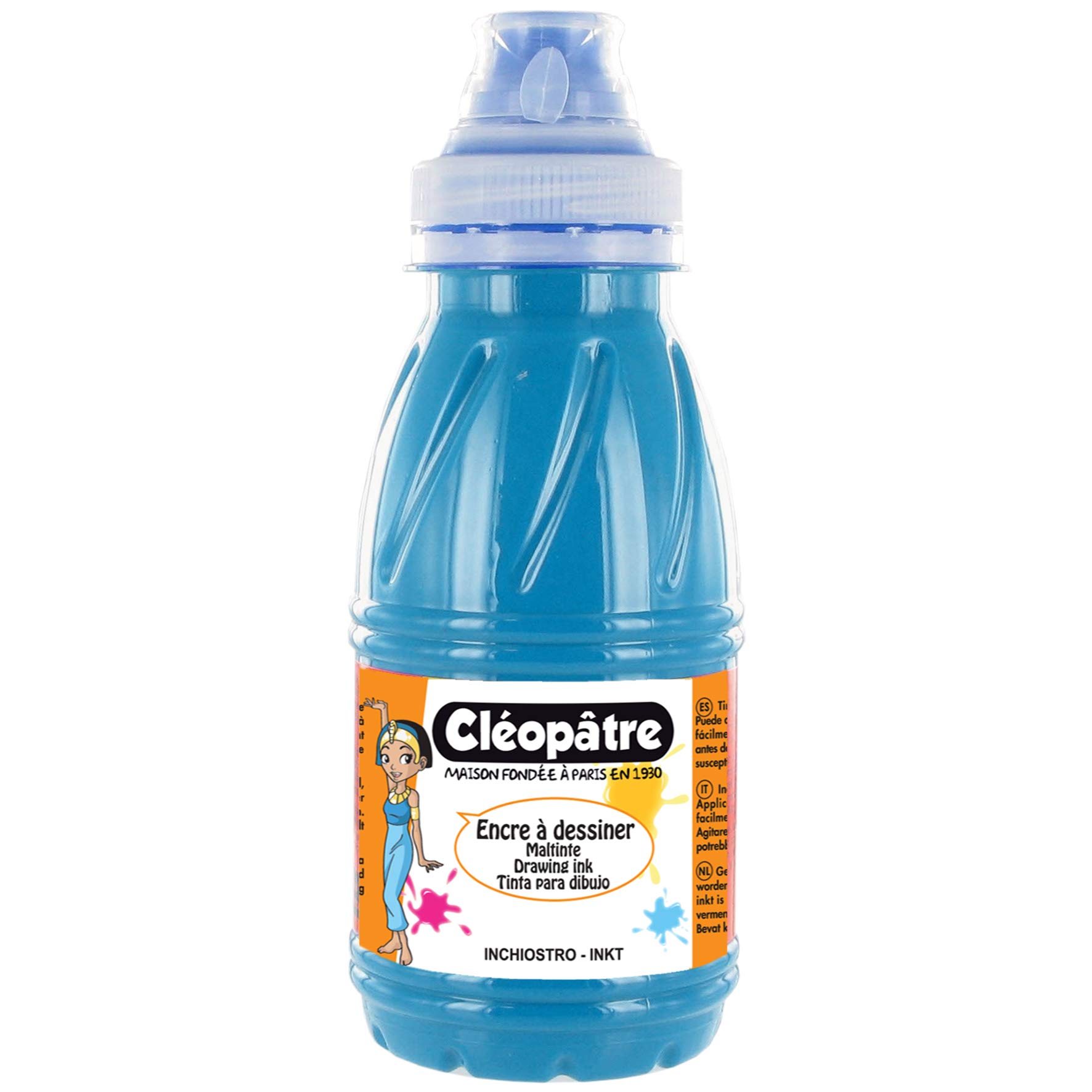 Cleopatra Drawing Ink, turquoise, 24 x 13 x 16 cm