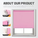 Funky Gadgets Pink Thermal Blackout Roller Blind 180x210 Easy Install view 4