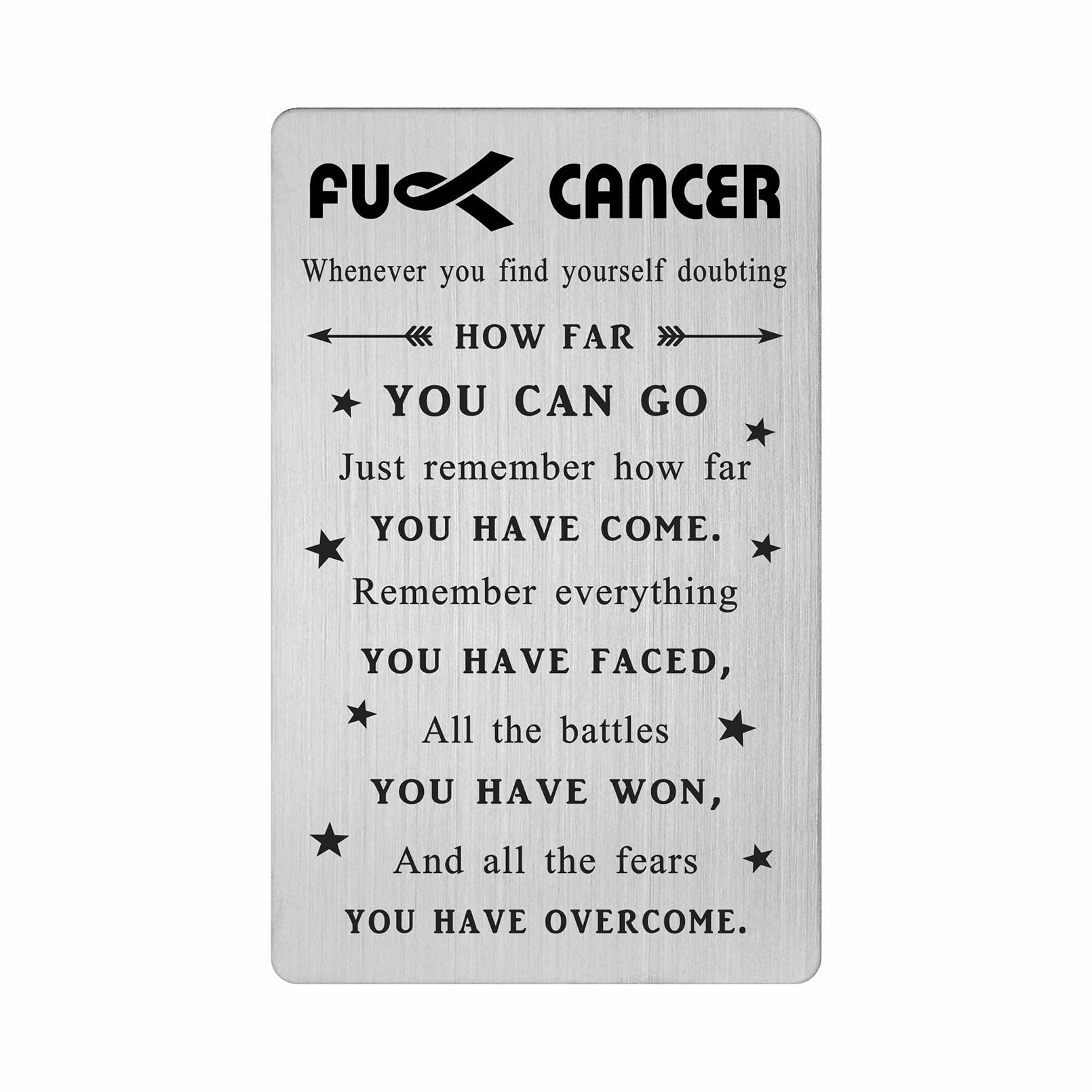 FALOGI Cancer Survivor Cards for Men Women, Cancer Inspirational Encouragement Gift for Boys Girls Teens