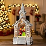 Christmas Snow Globe Lantern Musical Carolers