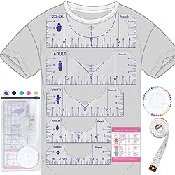 Vowlove Tshirt Ruler Guide for Vinyl Alignment, T