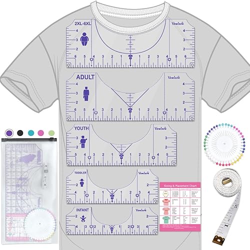Tshirt Ruler Guide for Vinyl Alignment T Shirt Ruler to Center