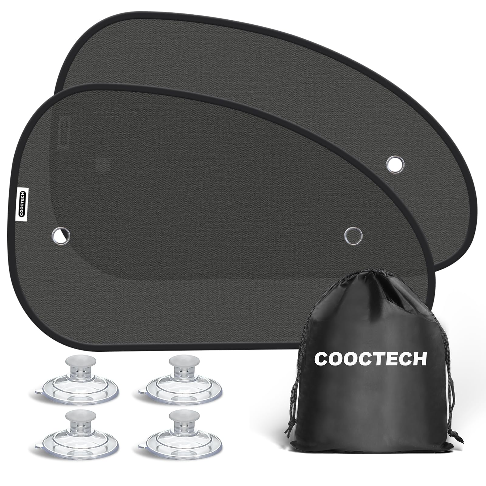Photo 1 of COOCTECH 2025 New Upgrade Car Window Shades for Side Window 25"X15"(2 Pack),Car Window Shade for Baby Suction Cup,Sun Shade Side Window Can Blocks 99.98% UVR