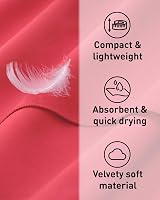 Fit-Flip Swimming Towel Quick Dry Microfiber 140x70cm Sunkist Coral view 2