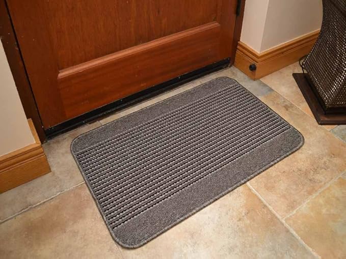 New Grey Multipurpose Machine Washable Heavy Duty Rug a Rubber Anti