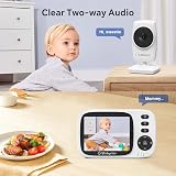 Babystar Baby Monitor with Camera Night Vision 3.2in Screen No WiFi VOX view 5