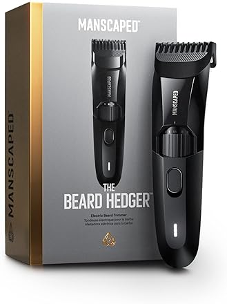 Shave & Hair Removal - MANSCAPED® The Beard Hedger® Premium Men's Beard Trimmer, 20 Length Adjustable Blade Wheel, Stainless Steel T-Blade for Precision Facial Hair Trimming, Cordless Waterproof Wet/Dry Clipper