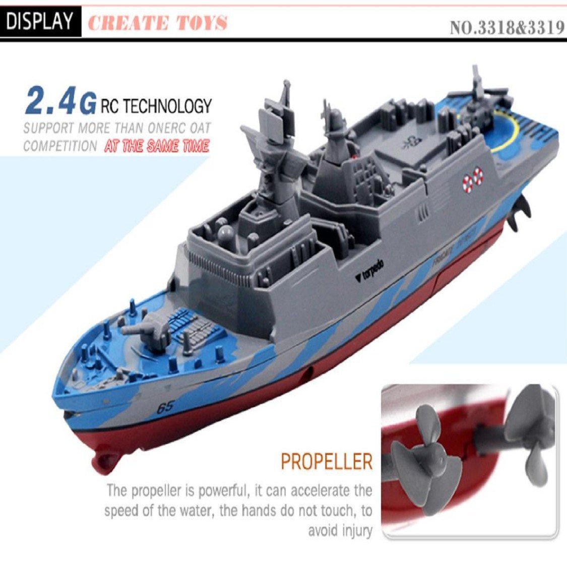 Amazon.com: Ikevan Remote Control Challenger Aircraft Carrier RC Boat  Warship Battleship (Camouflage): Musical Instruments