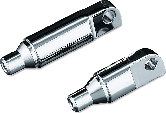Kuryakyn 8041 Footpeg /& Stirrup Extenders Chrome Harley Models /'10-/'19 2-1//4/"