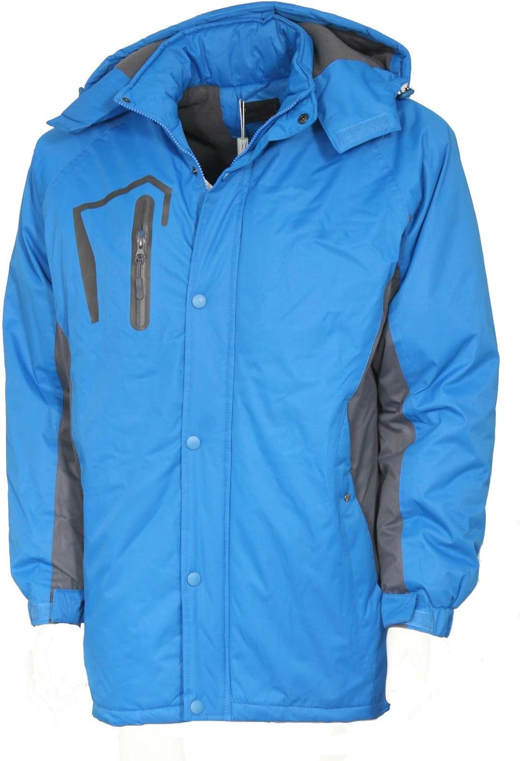 Rockface Waterproof Fleece Lined Winter Jacket Padded Hood Tapered