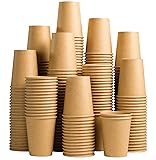 Lamosi 200 Pack 10 oz Kraft Paper Cups, Brown