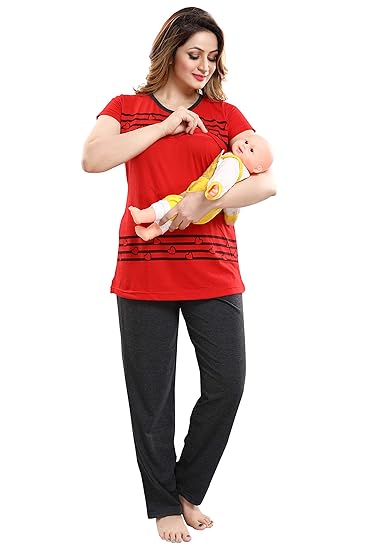 Women's Cotton Feeding Night Suit style-3172