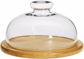 Trendglas Jena Käseglocke mit Bambusunterteller, 17 cm