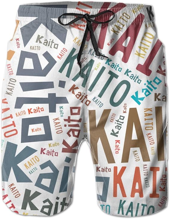 Amazon Co Jp 水着 メンズ ビーチパンツ 日本人の名前 海斗 海翔 短パン 水陸両用 通気 速乾 おしゃれ カジュアル White Xl 服 ファッション小物