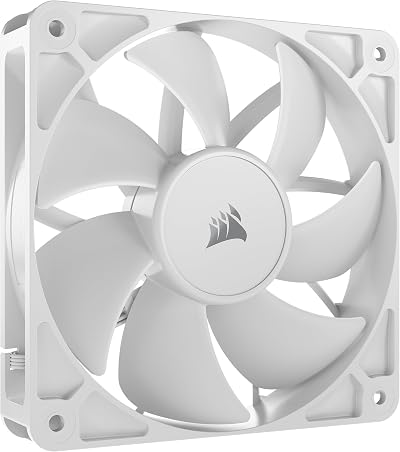 Corsair RS120 120mm PWM Fan Daisy-Chain Low-Noise Magnetic Dome White