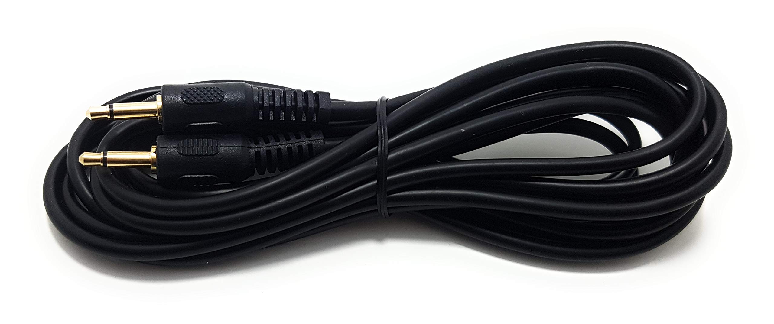 Maincore 2m 3.5mm to 3.5mm MONO Jack Cable Lead For Audio or Power GOLD PLATED Connectors (2m)