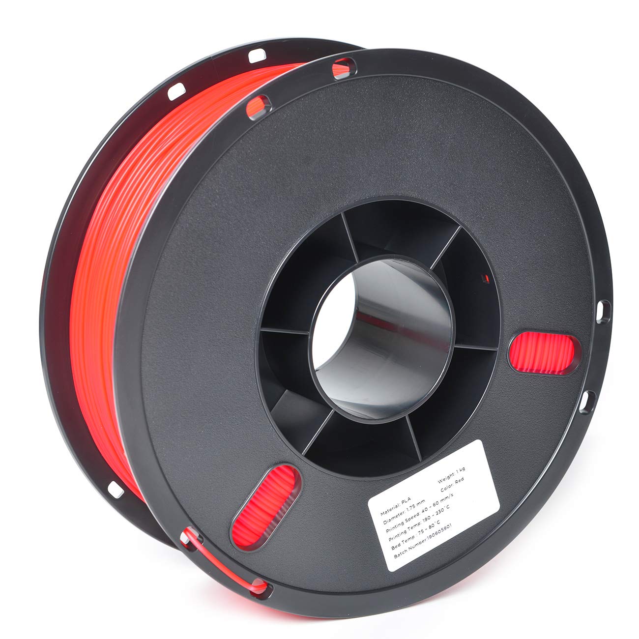Pla 1 75mm 3d Printer Filament Food Grade Safety Printing Consumables Accessories With Stronger Heat Stability 1kg Spool Dimensional Accuracy 0 03mm Red Amazon In Industrial Scientific