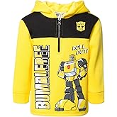 Transformers Optimus Prime Bumblebee Megatron Half Zip Pullover Hoodie Toddler to Big Kid
