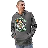 Blue 84 NBA unisex-adult Nba Officially Licensed Hooded Sweatshirt Ringspun Slam Mascot Black