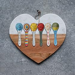 Ceramic Soup Spoons Set of 6–Mutilpurpose for