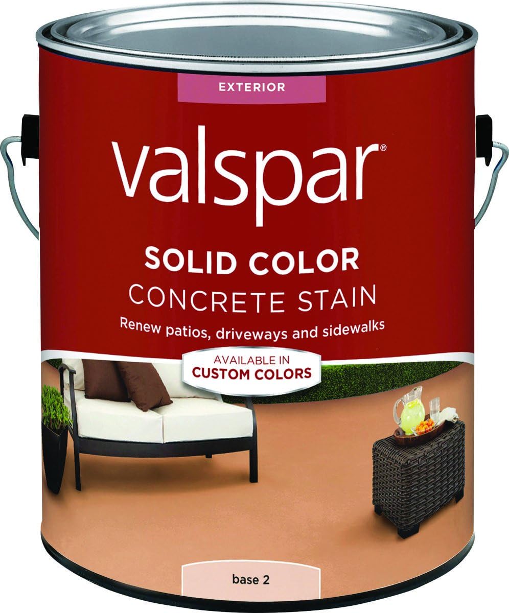 Valspar Solid Base 2 Resin Concrete Stain 1 gal. Case of 4