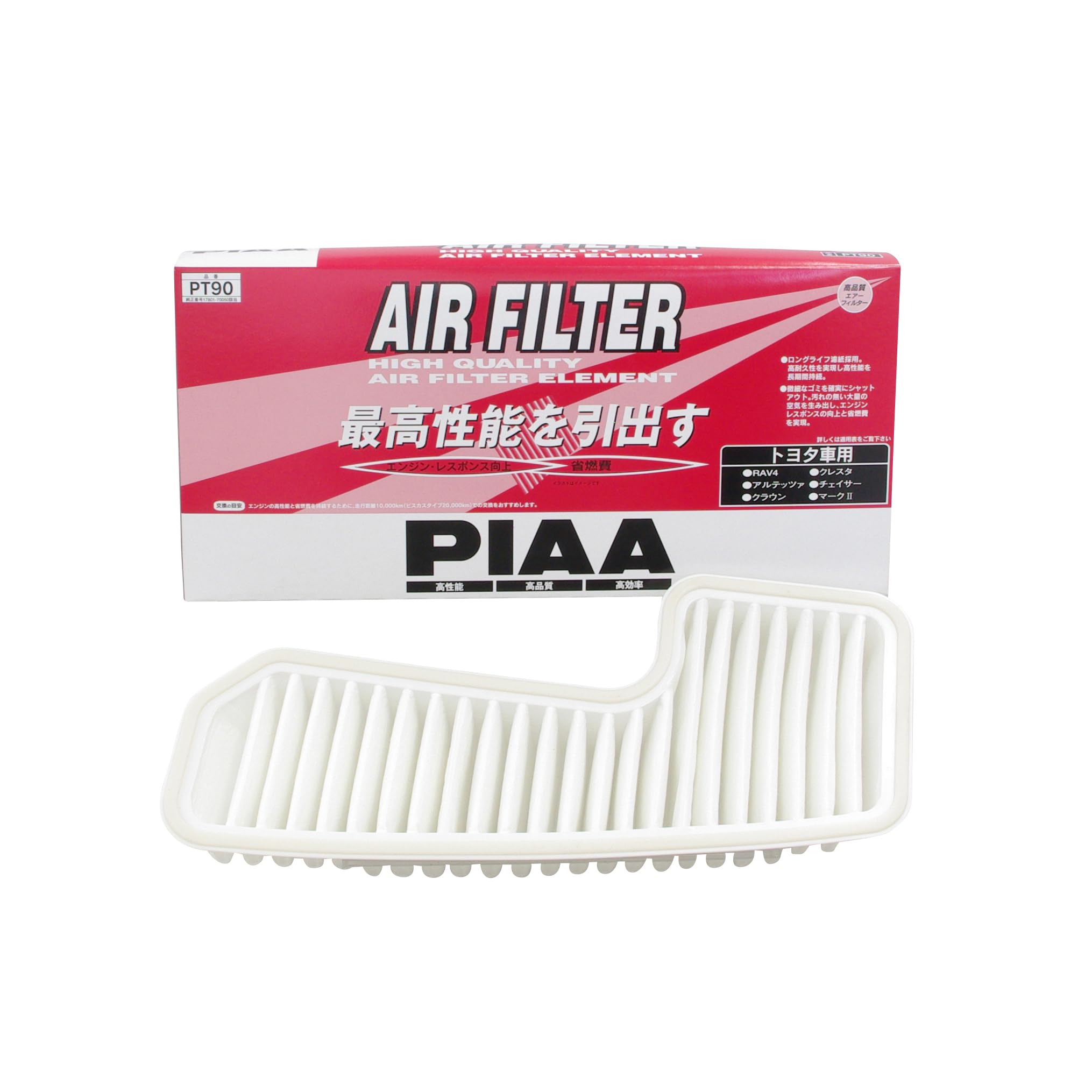 PIAA エアーフィルター (エアフィルター) 1個入 [トヨタ車用] RAV4・クラウン・マークII_他 PT90商品画像