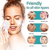 Lusofie 50 Pcs Compressed Facial Sponges 2.3in Wood Pulp Cotton Pink White view 4