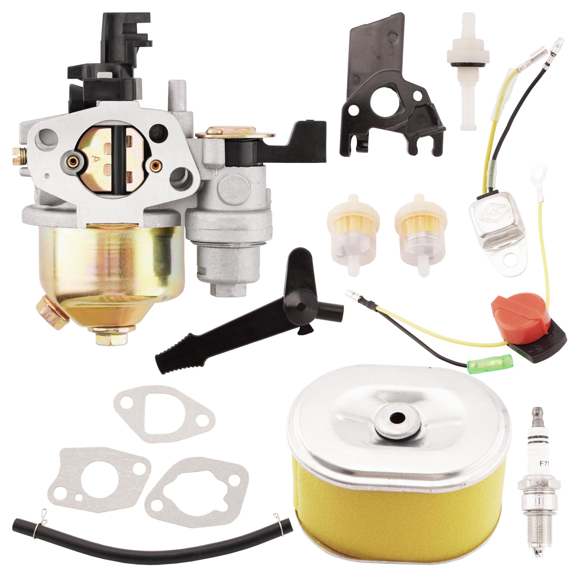 WateryWave GX160 Carburetor for Honda GX120 GX140 GX168F 5.5HP GX200 6.5HP Engine with Gasket Replaces for 16100-ZH8-W61 16100-ZH7-W51