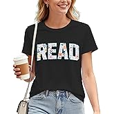 VERYNEAT Reading Shirt for Women Read T-Shirt Teacher Reader Book Lover Tee Top