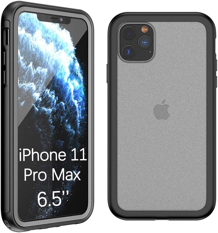 SZFIRSTEY for iPhone 11 Pro Max Case, Built-in Screen Protector Full Body Heavy Duty Shockproof Dust Proof Case Support Wireless Charging for iPhone 11 Pro Max 6.5 inch Only (Black)