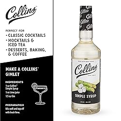 Collins Simple Syrup, Classic Simple Syrup, Real