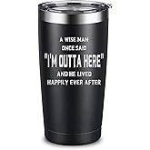 ARIABLE Retirement, Coworker Leaving Gifts for Men - Farewell, Goodbye Gift for Coworkers - Going Away Present - New Job Promotion, 20 Ounce Engraved Tumbler, Black