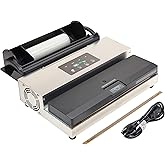 LEM Products MaxVac 500 Aluminum Vacuum Sealer with Removable Bag Holder and Cutter, Silver and Black