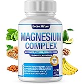 Magnesium Complex 7 Elemental Magnesium Supplement 1000mg – Magnesium Glycinate, Citrate, Malate, Taurate, Oxide, Aspartate, Orotate Non-GMO 90 Capsules