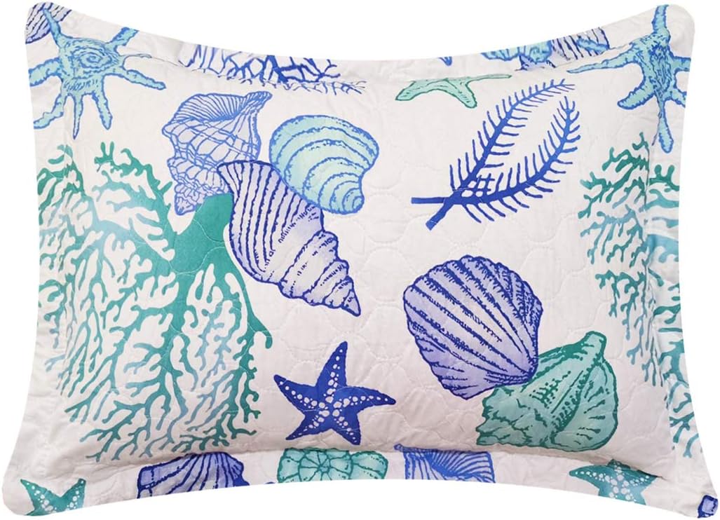 Amazon Com Junsey 2piece Ocean Theme Standard Pillow Shams