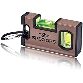 Spec Ops Tools Pocket Level for Framing &amp; Layout, 33% Larger Precision Block Vials, Magnetic, Pocket 4"