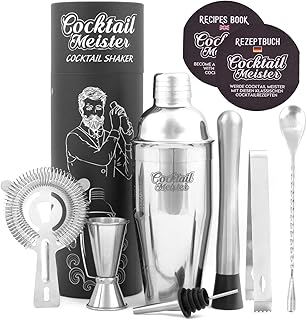 CocktailMeister Premium Cocktail Shaker Set, Professional Cocktail Mixing Set, Cocktail Set Ideal für Zuhause oder die Bar